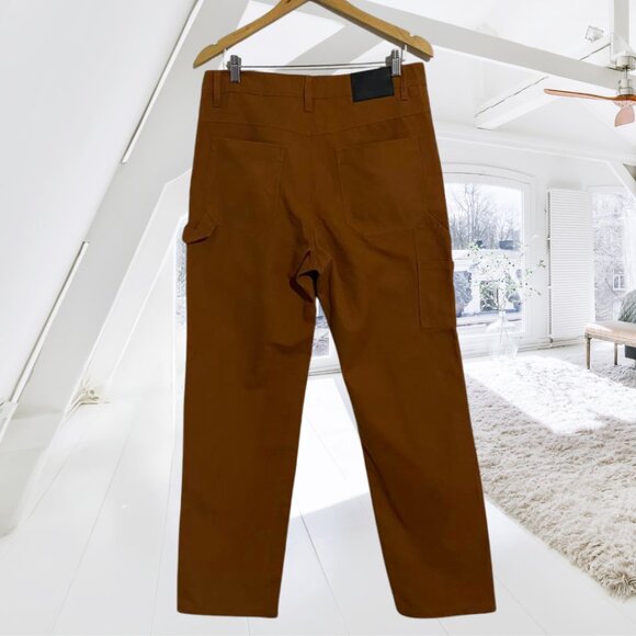 Empyre Vault Carpenter Pants Jeans Rust Brown Size 32 | Utility Workwear Style - Picture 3 of 15